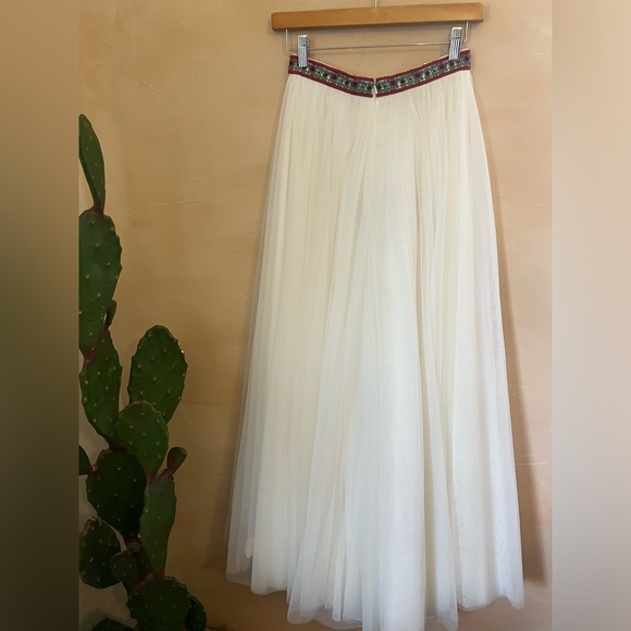 Sherri Hill two piece gown tulle skirt full floor length - Picture 9 of 12